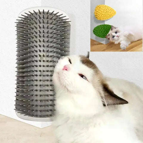 Cat Scratcher Massager – Grooming Brush and Hair Remover
