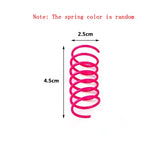 Colorful Plastic Spring Cat Toy – Jumping Fun