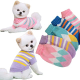 Knitted Dog Sweater – Cozy Autumn/Winter Turtleneck for Small Dogs & Cats