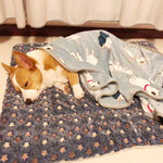 Flannel Dog Bed Mat – Soft Winter Blanket