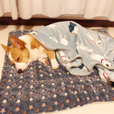 Flannel Dog Bed Mat – Soft Winter Blanket