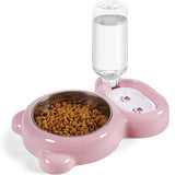 2-in-1 Pet Food and Water Bowl – Leakproof Non-Slip Design