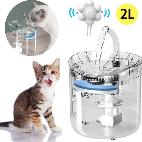 2L Cat Water Fountain Filter Automatic Sensor