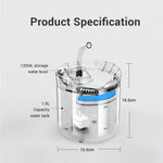 2L Cat Water Fountain Filter Automatic Sensor