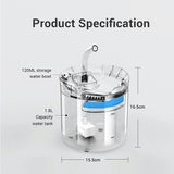 2L Cat Water Fountain Filter Automatic Sensor