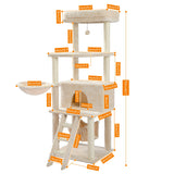 Luxury Cat Tree House Tower with Cabinet