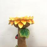 Polyresin Sunflower Bird Bath Feeder