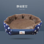 Dog Beds House Sofa Washable Round Plush Mat