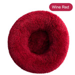 Donut Cat Bed Round Plush Deep Sleeping Nest