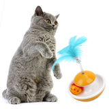 HILIFE Interactive Cat Scratcher Toy Feather