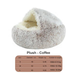 Super Soft Dog Bed Round Plush Mat