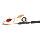 Retractable Cat Toy Fish Type Telescopic Feathers