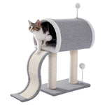 H228cm Cat Tree Toy Condo Climbing Tower