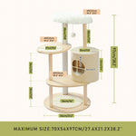 Inches Multi-Level Cat Tree Modern Cat Activity Tower