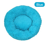 Donut Cat Bed Round Plush Deep Sleeping Nest