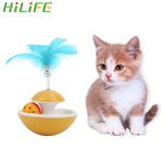 HILIFE Interactive Cat Scratcher Toy Feather