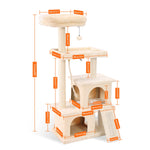 Multi-Level Pet Cat Tree House Candos