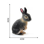 Simulated Zoo Action Figure Farm Rabbit Model