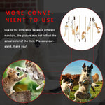 Pet Teaser Toys Feather Wood Rod Mouse