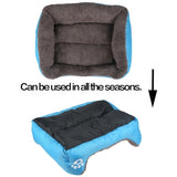 Pet Bed Blue FleeceSoft Warm Cozy