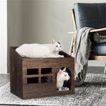 Durable Wooden Cat Cave Bed Furniture