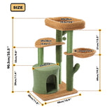 6 Kinds Cat Toy Scratching Post Wood Climbing Tree