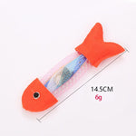 New Fish Shape Cat Toys With Naturl Catnip Stick