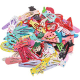 100PCS Snap Clips No Slip Metal Hair