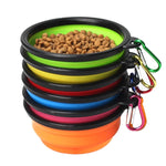 Dog Ccollapsible Water Bowl Silicone Travel Portable