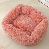 Dog Bed Sofa Long Plush Square Kennel