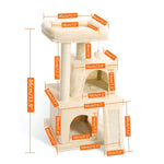 Tree Condo House Sisal Scratch Posts for Cat