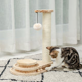 Interactive Wooden Cat Toy Double Layer