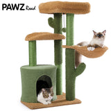 H90.5CM Cactus Cat Tree with Natural Sisal