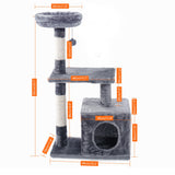 Cat Toy Scratching Wood Climbing Tree