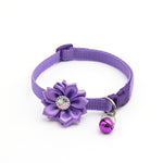 1pcs Adjustable Pet Collar Flower Bell