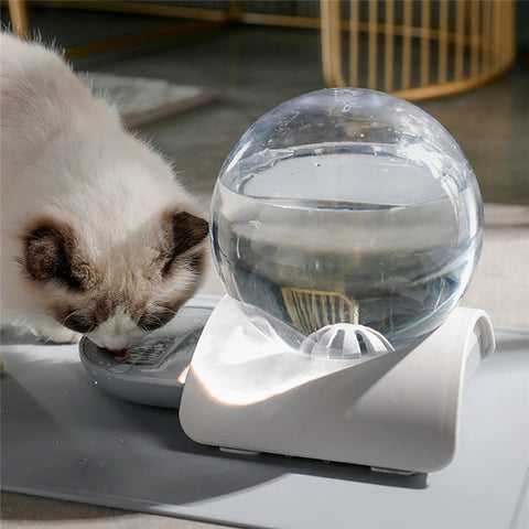 Bubble Cat Water Fountain Automatic