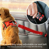 Pet Car Seat Belt  Adjustable Harness Lead Leash