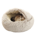 New Style Pet Round Plush Warm Bed