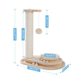 Interactive Wooden Cat Toy Double Layer