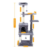 Cat Tree Climbing Tower with Sisal Scratching