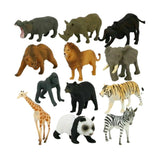 12pcs Simulation Wild Animal Model Realistic