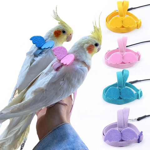 Adjustable Pet Parrot Harness Leash