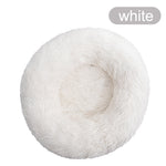 Donut Cat Bed Round Plush Deep Sleeping Nest