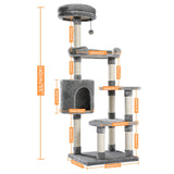 Cats Climbing Trestle Pet Scratcher Tree