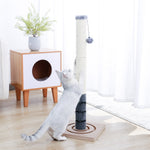 H228-274cm Pet Cat Tree Scratcher Post Adjustable