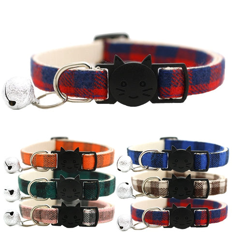 Pet Safety Plaid Collar