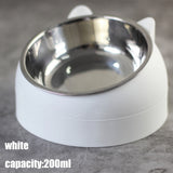 Cat Dog Bowl 15 Degrees Tilted Stainless Steel