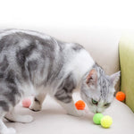 Pompoms Colorful Cat Toys for Indoor