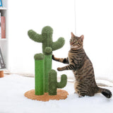 Cute Cactus Cat Tree Toy with Ball