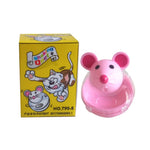 Pet Cat Feeder Toy Mice Shape Food Rolling